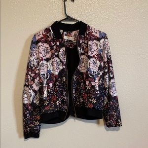 Floral Bomber Jacket